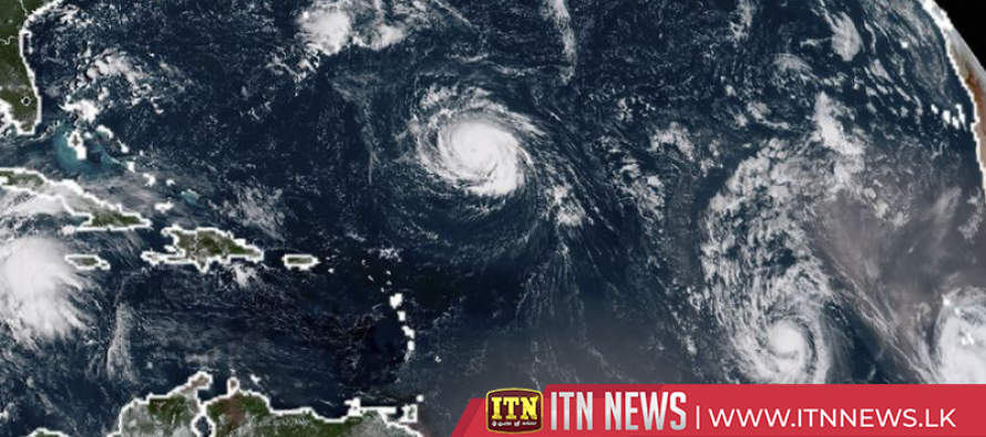 Strengthening Hurricane Florence blasts toward U.S. East Coast